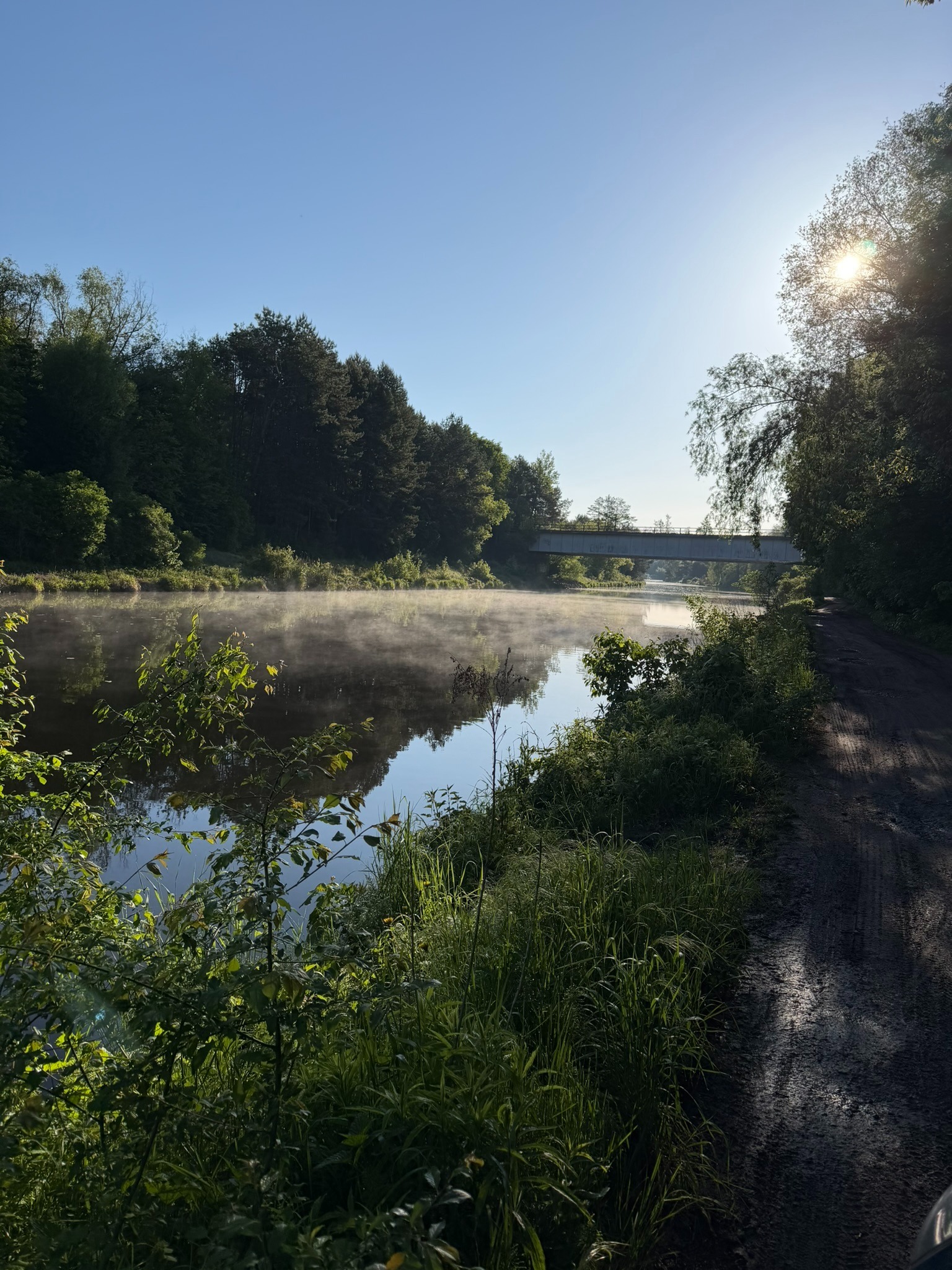 Zufahrtsweg am Teltowkanal bei Albrechts Teerofen